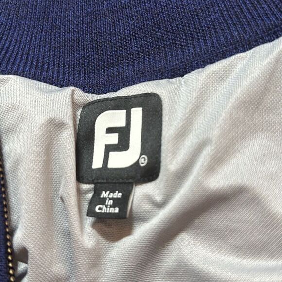 FootJoy Mens Navy Blue Quarter Zip Lined Performance Sweater size XL - Picture 6 of 9